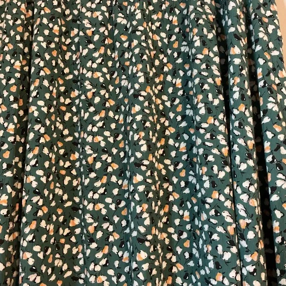 Fat Face Women's 12 Teal Floral Maxi Midi Skirt Cottagecore Fairy Coquette - Picture 6 of 12